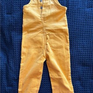 Levi's Kids Mustard Corduroy Overalls